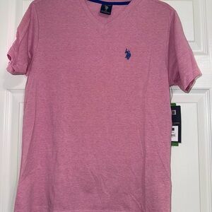 U.S. Polo Assn. Pink V-Neck Tee